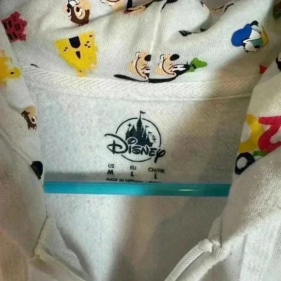 DISNEY PARKS 2020 Logo White Jacket with Hood (Size M) - Picture 6 of 9